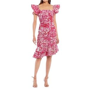 Sachin & Babi Ellen Square Neckline Flutter NEW